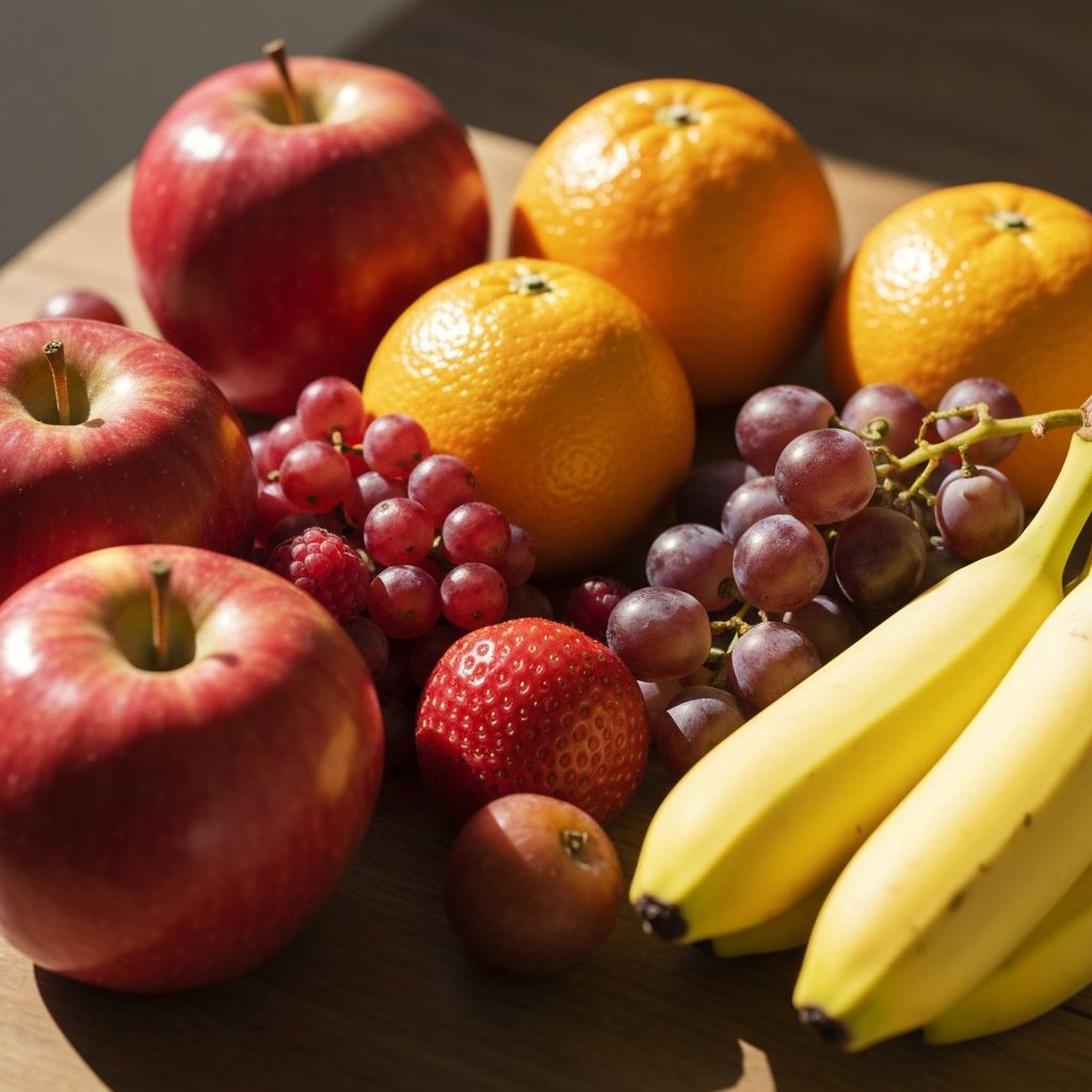 Sélection de fruits pour une nutrition équilibrée